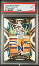 2020 Panini Select Silver Prizm Justin Herbert 9 PSA #244