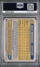 2022 Topps Silver Pack 1987 Chrome Promo Update Julio Rodriguez 9 PSA #T87C30