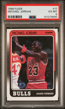 1988 Fleer Michael Jordan 6 PSA #17
