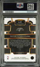 2023 Panini Select Blue Victor Wembanyama 10 PSA #87