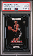 2023 Panini Prizm Monopoly Victor Wembanyama 10 PSA #81