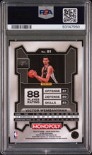 2023 Panini Prizm Monopoly Victor Wembanyama 10 PSA #81