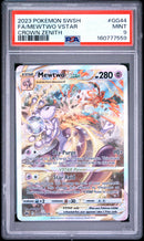 2023 Pokemon Sword And Shield Crown Zenith Fa/Mewtwo Vstar 9 PSA #GG44