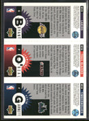 1996-97 Collector's Choice Mini-Cards Panels K Garnett / J O'Neal / K Bryant