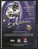 2025 Finest Creators Orange Geometric Refractor Justin Jefferson #/25 #CR-20