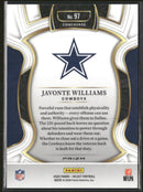 2025 Panini Select Zebra Prizm Shock Jevonte Williams #97