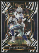 2025 Panini Select Zebra Prizm Shock Jevonte Williams #97