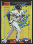 2026 Finest Yellow Refractors Freddie Freeman #/275 #163