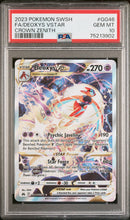 2023 Pokemon Sword And Shield Crown Zenith Fa/Deoxys Vstar 10 PSA #GG46