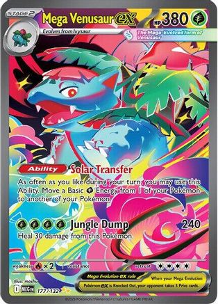 Mega Venusaur ex 177/132 - ME01 Mega Evolution Holofoil