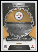 2022 Panini Obsidian George Pickens Unbreakable #UM-GPI