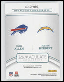 2024 Panini Immaculate Collection Josh Allen/Justin Herbert #/49 #IDJ-QB2