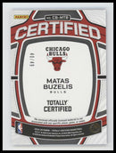 2024-25 Panini Totally Certified Baller Mirror Blue Matas Buzelis #/49 #CB-MTB