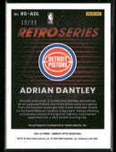 2021-22 Donruss Optic Retro Series Signatures Adrian Dantley #/99 Auto #RS-ADL