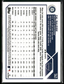 2023 Topps Chrome Blue Wave Refractors #/75 Cal Raleigh #141