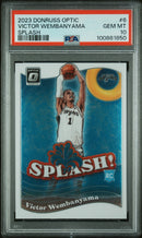 2023 Panini Donruss Optic Splash Victor Wembanyama 10 PSA #6
