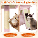 65 Inch Tall Multi-level Cat Tree with 3 Upholstered Perch and 2 Cat Condos