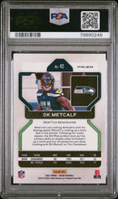 2021 Panini Prizm Black & White Checker Dk Metcalf 9 PSA #42