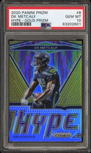 2020 Panini Prizm Hype Hype-Gold Prizm Dk Metcalf 10 PSA #8