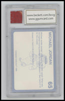 1989-90 North Carolina Collegiate Collection Michael Jordan 10.0 BCCG #65