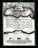 2026 Bowman Electric Sluggers Shohei Ohtani #ES-18
