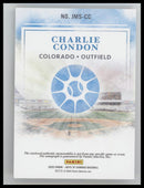 2025 Panini Boys of Summer Jumbo Material Charlie Condon #/99 Auto #JMS-CC