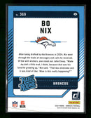 2024 Donruss Press Proof Blue Bo Nix Rookie #369