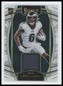 2021 Panini Select Rookie Swatches White Prizm #/75 DeVonta Smith #RSW-DSM