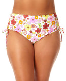 California Sunshine Trendy Plus Size Lace-up Bikini Bottoms, Sz OX