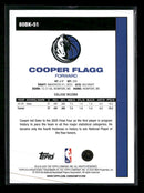 2025-26 Topps 1980-81 Topps Basketball Cooper Flagg #80BK-51