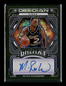 2021-22 Panini Obsidian Galaxy Etch Purple Mitch Richmond #/75 Auto #GA-MRI