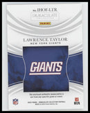 2025 Panini Immaculate Collection HOF Jersey #/49 Lawrence Taylor #IHOF-LTR
