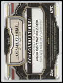 2015 Topps UFC Chronicles Jumbo Fight Mat Relics Georges St-Pierre #JFMR-GS