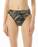 Michael Michael Kors High-Waist Bikini Bottoms, Size Small
