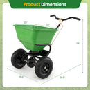 Walk-Behind Broadcast Spreader 66 LBS with 13" Tires