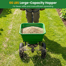 Walk-Behind Broadcast Spreader 66 LBS with 13" Tires