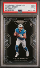 2020 Panini Chronicles Prizm Black Prizm Black Justin Herbert 9 PSA #PB3