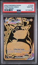 2022 Pokemon Sword & Shield Lost Origin Lost Origin Fa/Pikachu Vmax 10 PSA #TG29