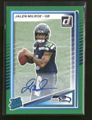 2025 Donruss Rated Rookies Autographs Green Jalen Milroe Rookie Auto #307