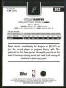2025-26 Topps Crackleboard Dylan Harper Rookie #202