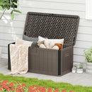 100 Gallon Large Deck Box with Lockable Lid for Patio