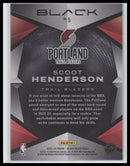 2023-24 Panini Black Vanta Scoot Henderson #5