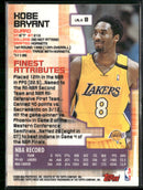 2000-01 Finest Kobe Bryant #8 Damaged On Back