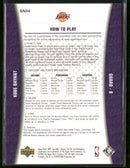 2003-04 Upper Deck MVP Sportsnut Fantasy Kobe Bryant #SN34