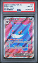 2024 Pokemon Temporal Forces Ultra Rare Gengar Ex 10 PSA #193