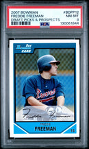 2007 Bowman Draft Picks & Prospect Freddie Freeman 8 PSA #BDPP12