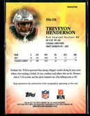 2025 Finest Finest Freshman Autographs TreVeyon Henderson Auto #FFA-TH