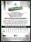 2026 Finest Pink Mini-Diamond Refractors Drake Baldwin #/250 #44