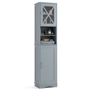 67 Inch Tall Bathroom Cabinet Freestanding Storage Cabinet with 5 Adjustable Shelves