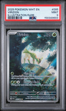 2025 Pokemon Wht En-White Flare Illustration Rare Virizion 9 PSA #095
